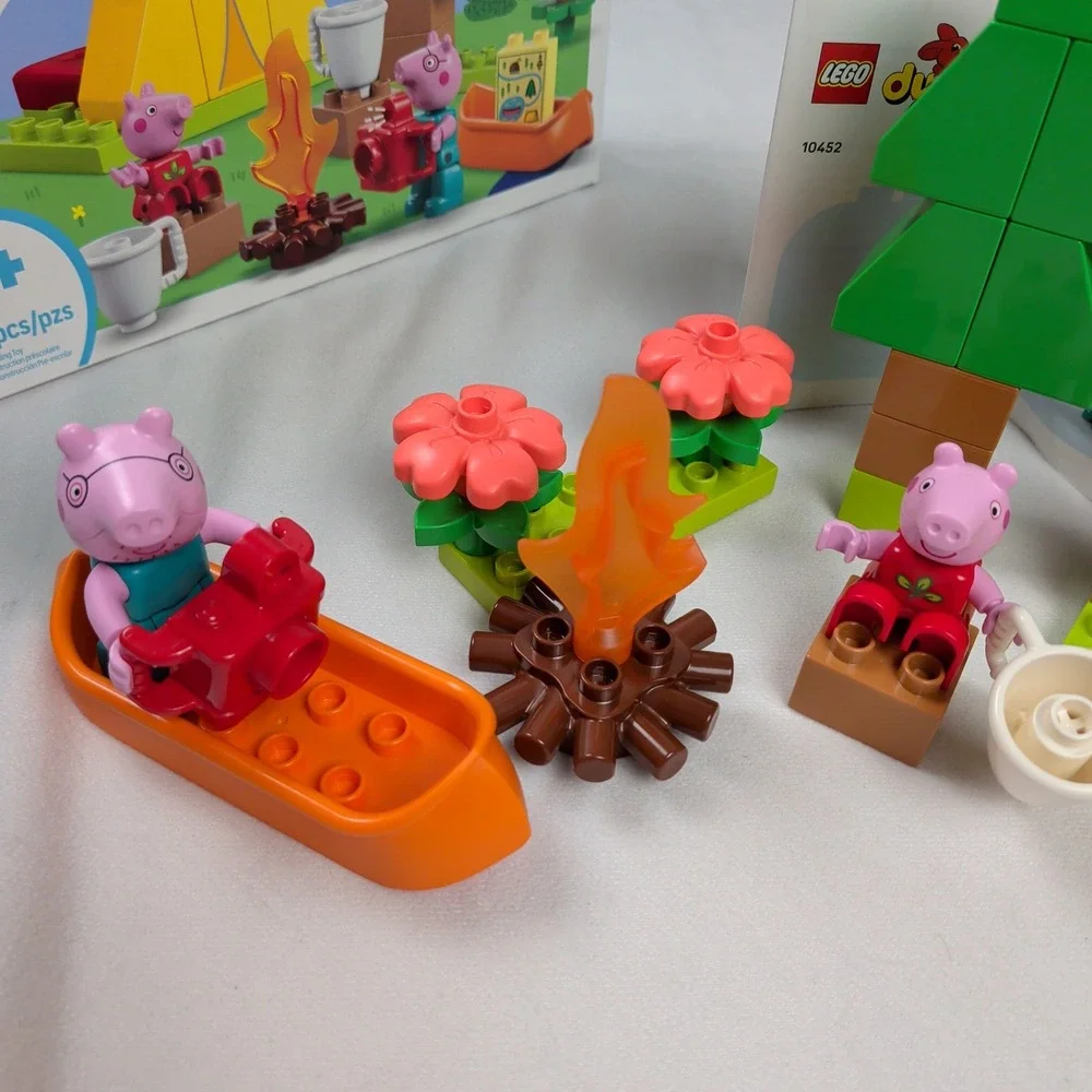 LEGO Duplo Peppa Pig Camping Trip 10452 Building Set 32 Pieces with Box Manual